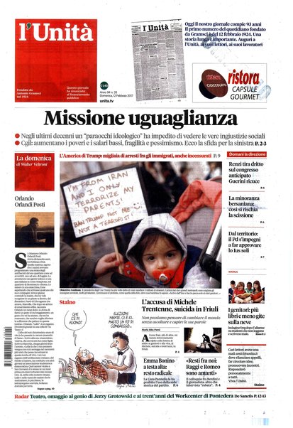 L'Unità : organo centrale del Partito comunista italiano